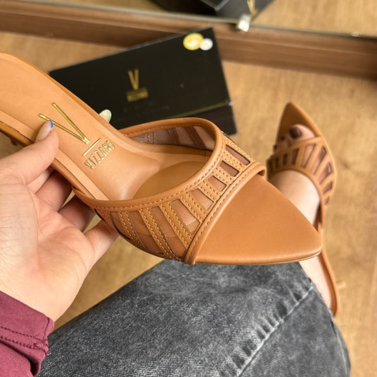 Mule Vizzano Detalhe Tela Transparente 6576.104