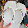 Havaianas Slim Square + Pin Frutas + Placa Logo