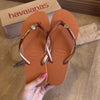 Havaianas Slim Glitter + Pin Oncinha