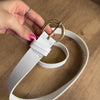 Cinto Fivela Oval Dourada