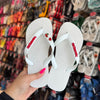 Havaianas Top + Placa Logo Vermelho + Pin Cereja E Coração