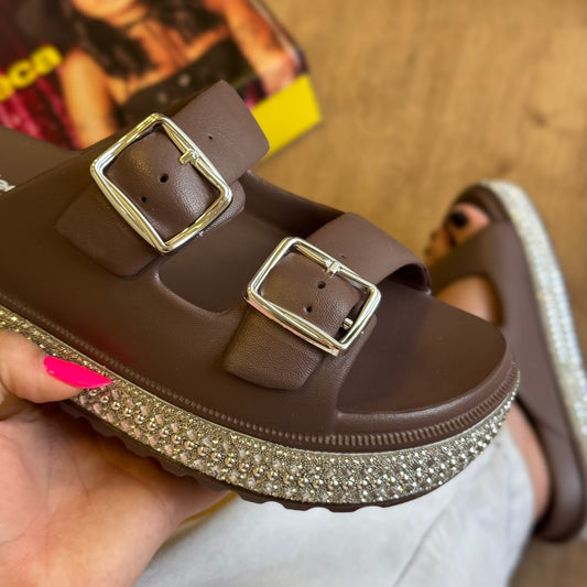Sandália Moleca Detalhe Strass 5577.300