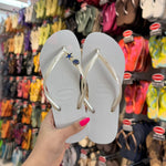 Havaianas Slim + Pin Estrela do Mar e Concha