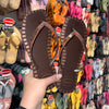 Havaianas Slim Square Glitter Contour + Pin 3 Corações Degradê