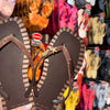 Havaianas Slim Square Glitter Contour + Pin Estela do Mar E Concha