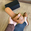 Sandália Azzem Flat Detalhe Dourado ME2738