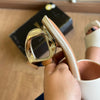 Salto Vizzano Geométrico Dourado Elegance 6592.100