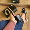 Salto Vizzano Geométrico Dourado Elegance 6592.100