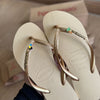 Havaianas Slim Glitter + Pin Tucano + Pin Coqueiro