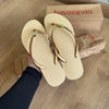 Havaianas Slim Glitter + Pin Tucano + Pin Coqueiro