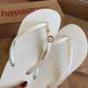 Havaianas Slim + Pin Ponto De Luz + Pin Olho Grego