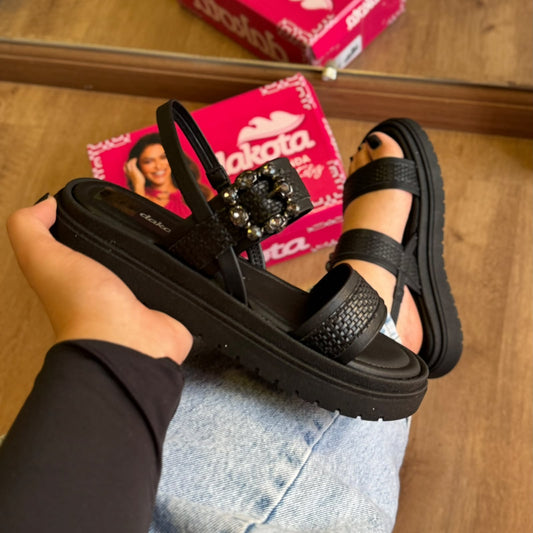Sandália Dakota Flatform Pedrarias Y9671