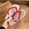 Havaianas Top Bordado Flor + Pin Cereja