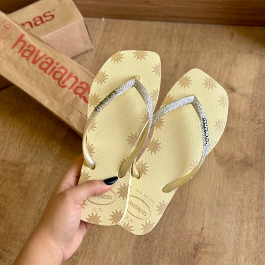Havaianas Slim Square Glitter Contour