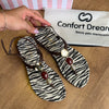 Sandália Confort Dream Animal Print CD174