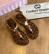 Sandália Confort Dream Animal Print CD174
