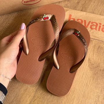 Havaianas Top + Pin Cereja Cristal