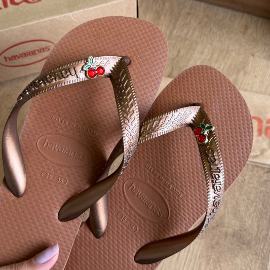 Havaianas Top + Pin Cereja Cristal