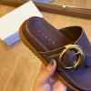Sandália Flat Azzem Fivela Meia Lua 457