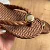 Sandália Arezzo Círculo Dourado Z190040013