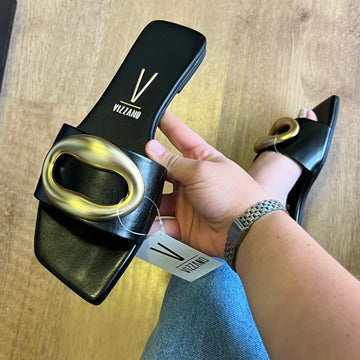 Sandália Vizzano Rasteirinha Detalhe Dourado 6553.101.29918