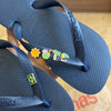 Havaianas Top + Pins Brasil, Tucano, Coqueiro, Aguá de Coco e Sol