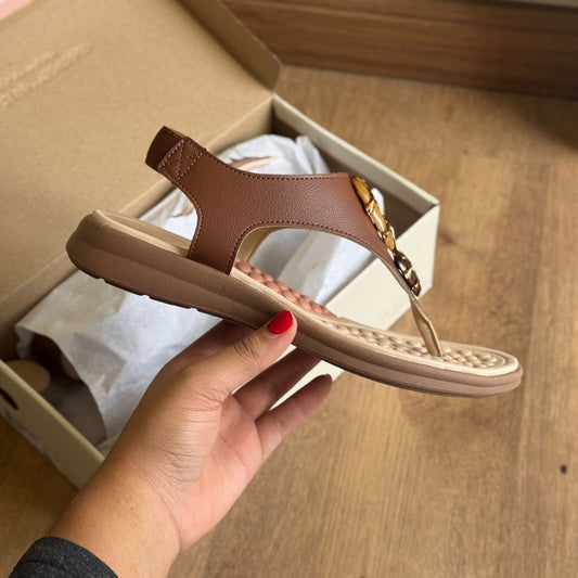 Sandália Modare Detalhe Pedraria Elástico Calce Fácil Ultra Conforto 7174.123