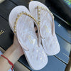 Sandália Santa Lolla Flip Flop Corrente Dourada 0106.0D67