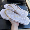 Sandália Santa Lolla Flip Flop Corrente Dourada 0106.0D67