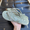 Sandália Santa Lolla Flip Flop Corrente Dourada 0106.0D67
