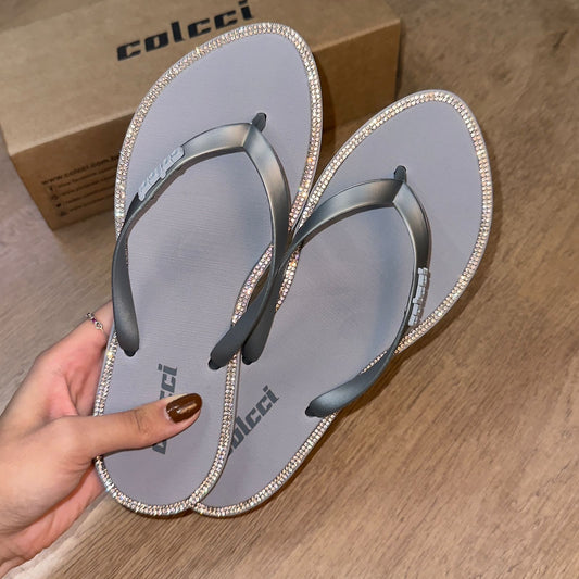 Chinelo De Dedo Colcci Strass Ibiraquera 158.01.02073