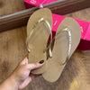Chinelo de Dedo Arezzo Tira Metalizada A121720001