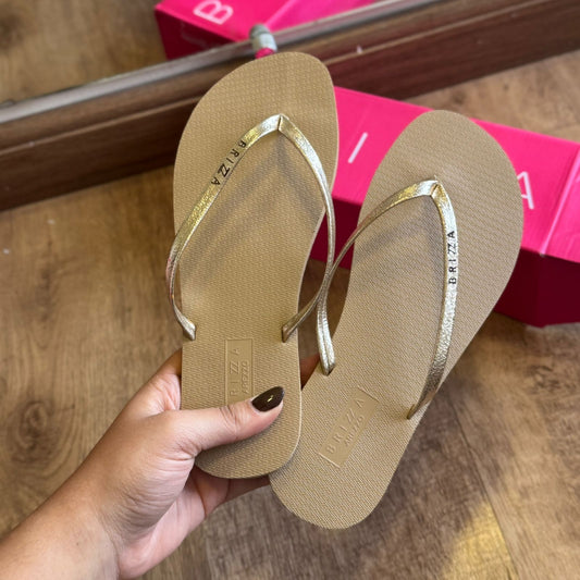 Chinelo de Dedo Arezzo Tira Metalizada A121720001