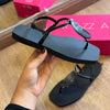 Sandália Rasteira Arezzo Slim Square Quartzo Z190270080