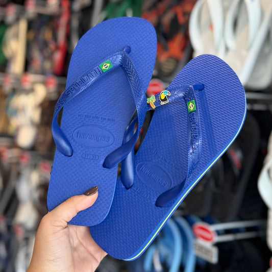 Havaianas Brasil + Pin Tucano e Coqueiro