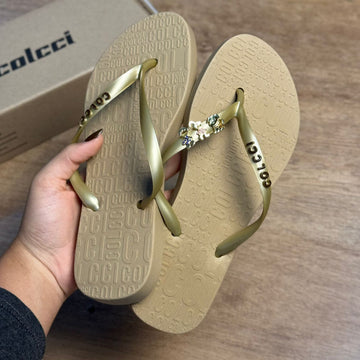 Chinelo De Colcci Rio 158.01.00901 + Pin Menino + Pin Menina + Pin Pet