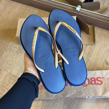 Havaianas Slim Point Lançamento - Marinho/Azul índigo