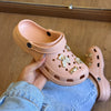 Babuche Confortável + Botons Urso Delicado - Rose