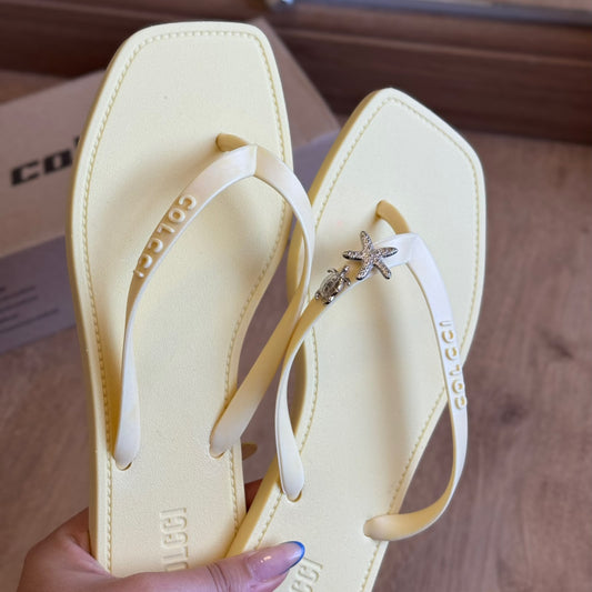 Chinelo Colcci Venice 158.01.01890 + Pin Prata Estrela Do Mar e Tartaruga Grátis