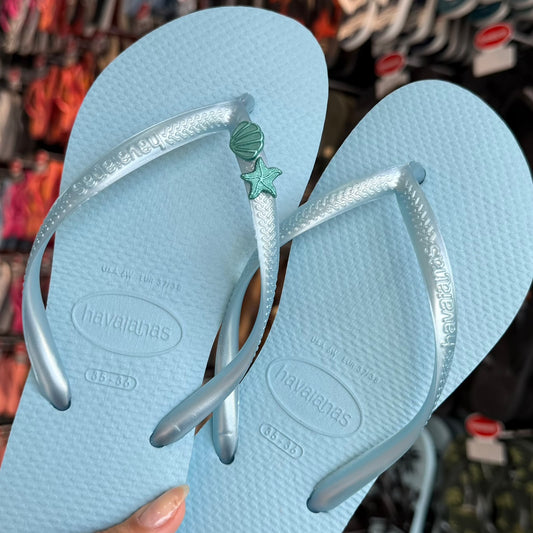 Havaianas Slim + Pin Estrela e Concha