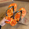 Havaianas Top Fresh Mood FC + Pin Banana e Coração Marrom Escuro - Amarelo Cajá