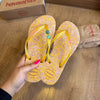 Havaianas Slim Daydream + Pin Estrela e Concha - Amarelo Cajá + Verde Água