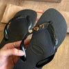 Havaianas Top + Pin 3 Corações Degradê
