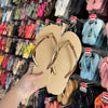 Havaianas Slim Glitter + Pin Cereja e Coração Vermelho - Dourado