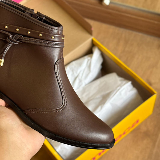 Bota Coturno Moleca Detalhe com Zipér na Lateral 5333.107