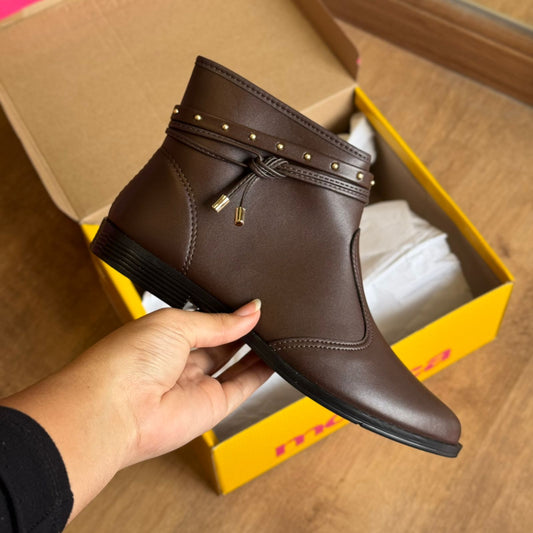 Bota Coturno Moleca Detalhe com Zipér na Lateral 5333.107