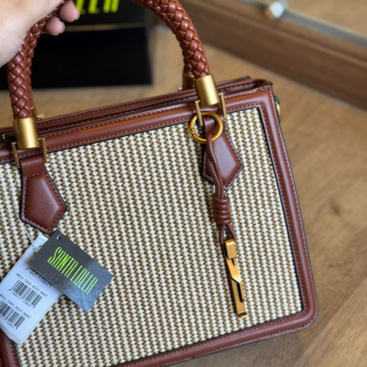 Bolsa Santa Lolla Trama Luxo Alça Trançada 0452.5445