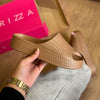 Slide Arezzo Tressê Flatform Tira Z191580001