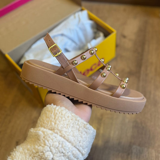 Sandália Moleca Detalhe de Bolinhas Douradas 5489.119