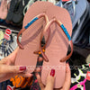 Havaianas Slim Square (Rosa Crocus) + Placa Logo